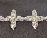 Crystal Cross Edging, 6cm Max width