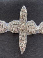 Crystal Cross Edging, 6cm Max width