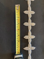 Crystal Cross Edging, 6cm Max width