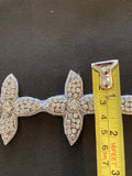 Crystal Cross Edging, 6cm Max width