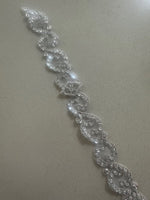 Crystal Beaded &amp; Sequinned Wave Trim 2cm Wide