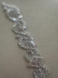 Crystal Beaded &amp; Sequinned Wave Trim 2cm Wide