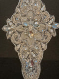 Crystal Diamond Applique 19cmx 10cm. Sold as Singles