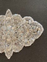 Crystal Motif with Pearl & Bead Detail. 12cm x 6cm sold as singles