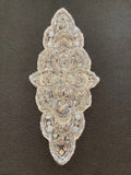 Crystal Motif with Pearl & Bead Detail. 12cm x 6cm sold as singles