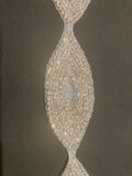 Crystal Oval Edging, 4.5cm Max width