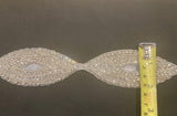 Crystal Oval Edging, 4.5cm Max width