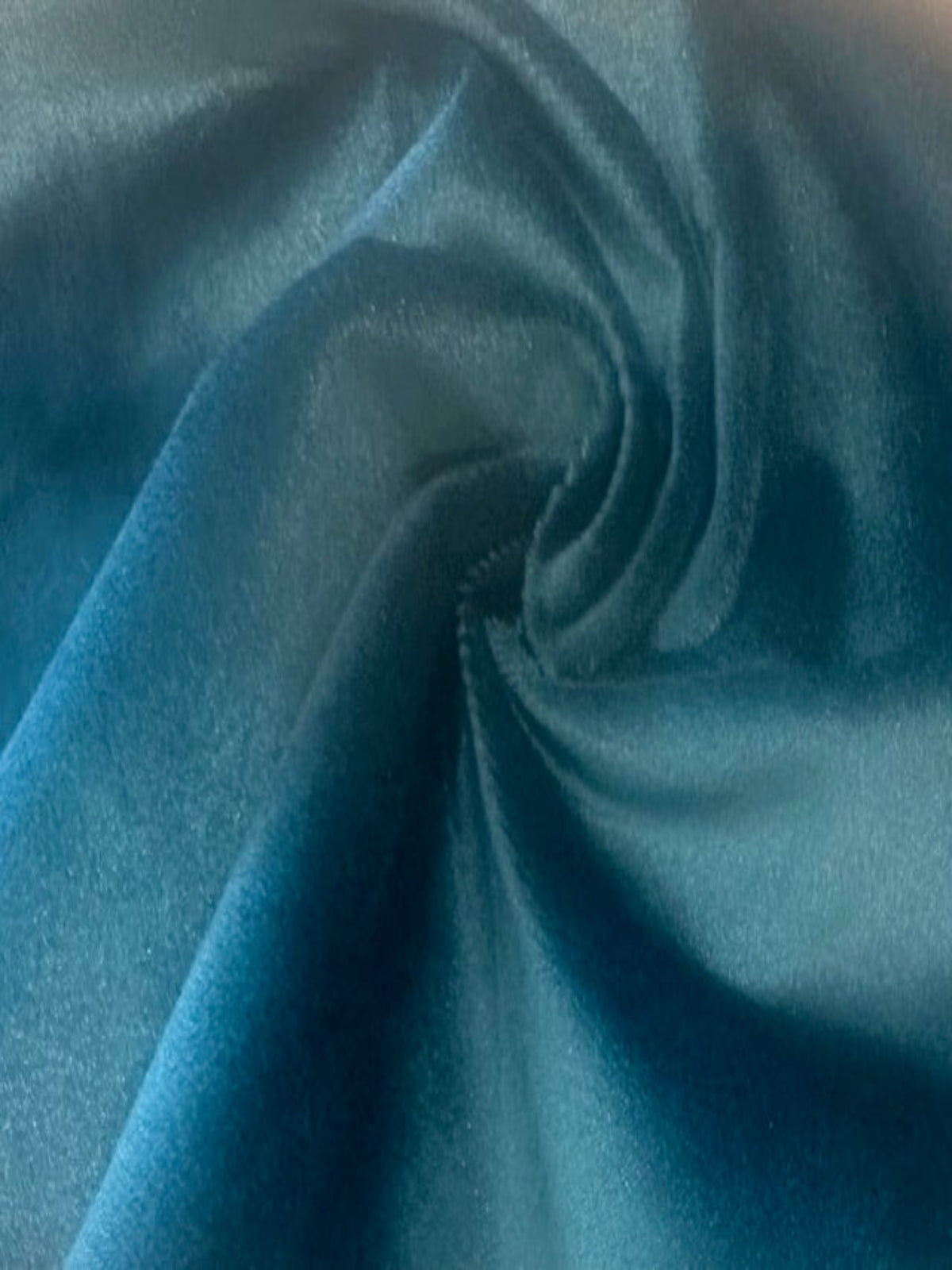 Teal Soft Handle Fluid Drape Velvet