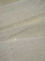 Ivory Open Weave Slubbed Linen, Muslin Like