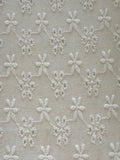 White Star Embroidery & Flower Broderie Anglaise Cotton