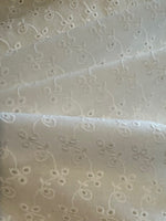 White Trailing Embroidered Broderie Anglaise