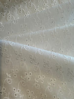 White Trailing Embroidered Broderie Anglaise