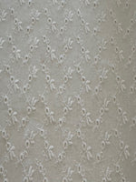 White Embroidered Zig Zag Broderie Anglaise