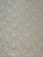 White Embroidered Zig Zag Broderie Anglaise