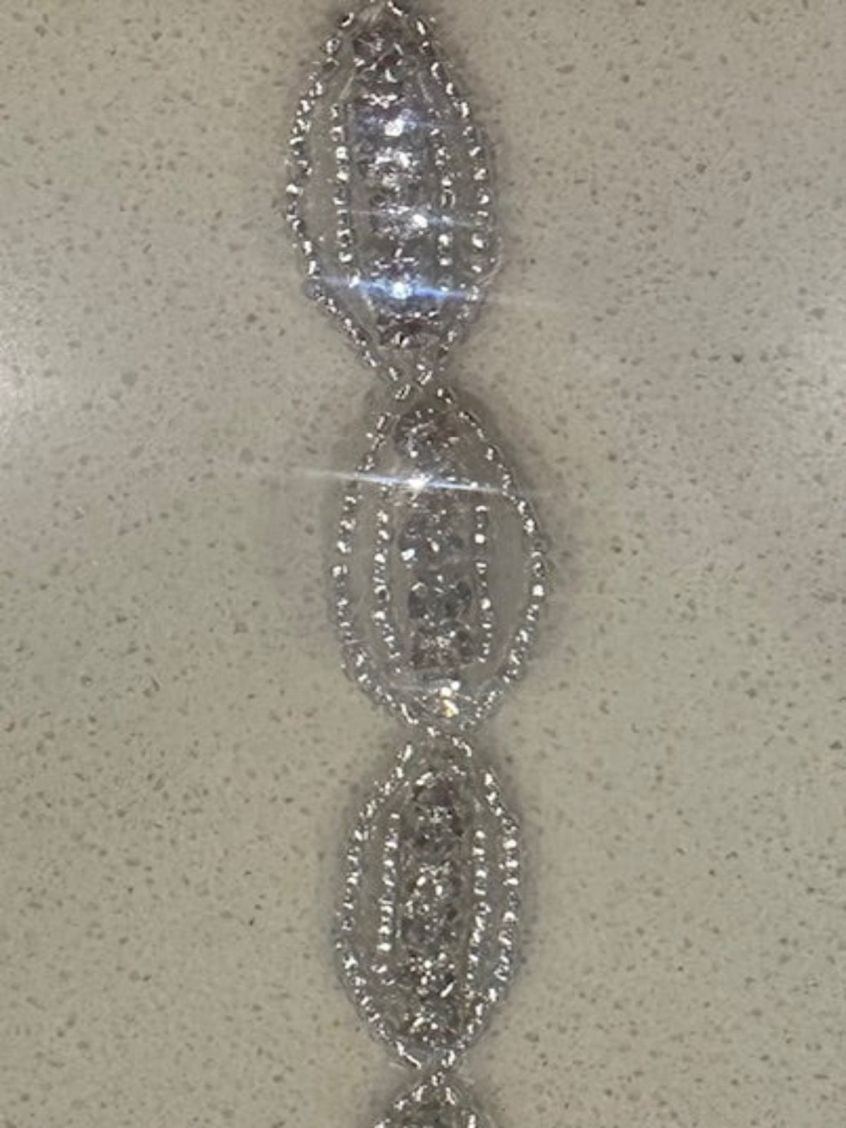 Linked Oval Crystal Trim