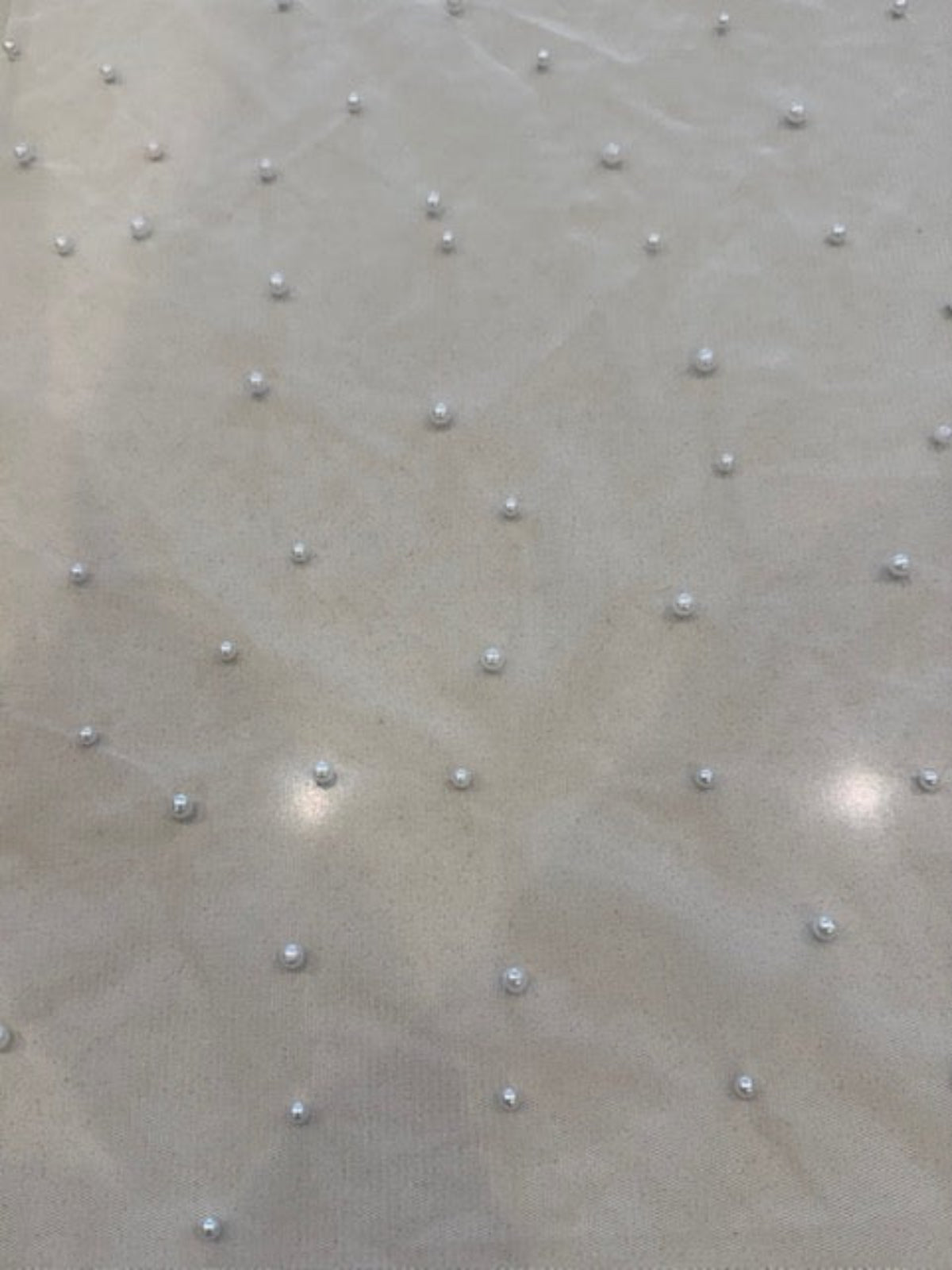 White Pearls on Mesh