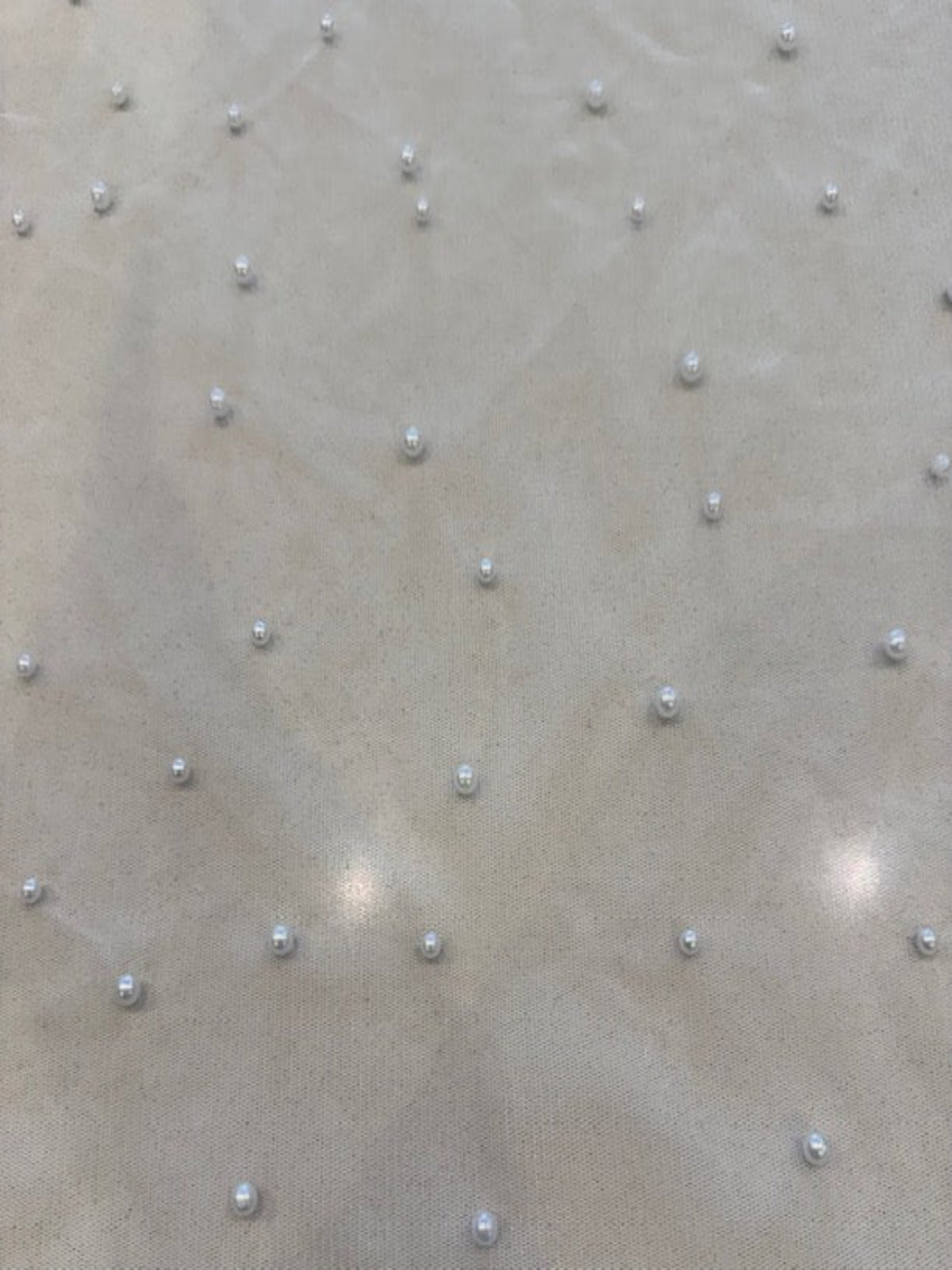 White Pearls on Mesh