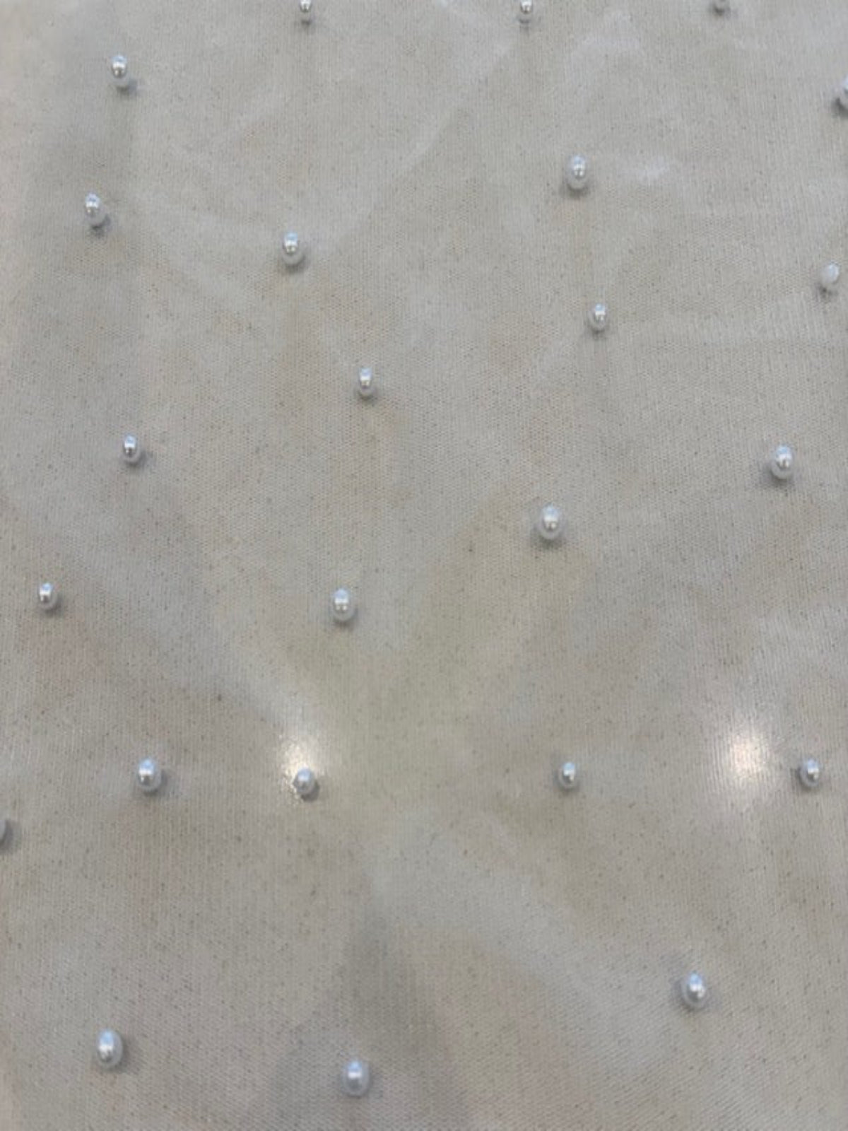 White Pearls on Mesh
