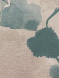 Aqua/Grey Watercoloured Flower Print