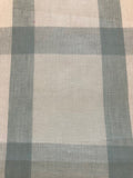 Large Mint Check on Open Weave Linen