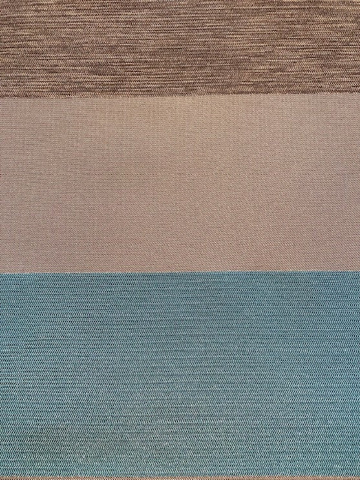 Turquoise /Grey/Chestnut Stripe. Stripes Running Across the Fabric