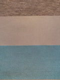 Turquoise /Grey/Chestnut Stripe. Stripes Running Across the Fabric