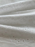 White Arched & Snowflake Cotton Broderie Anglais