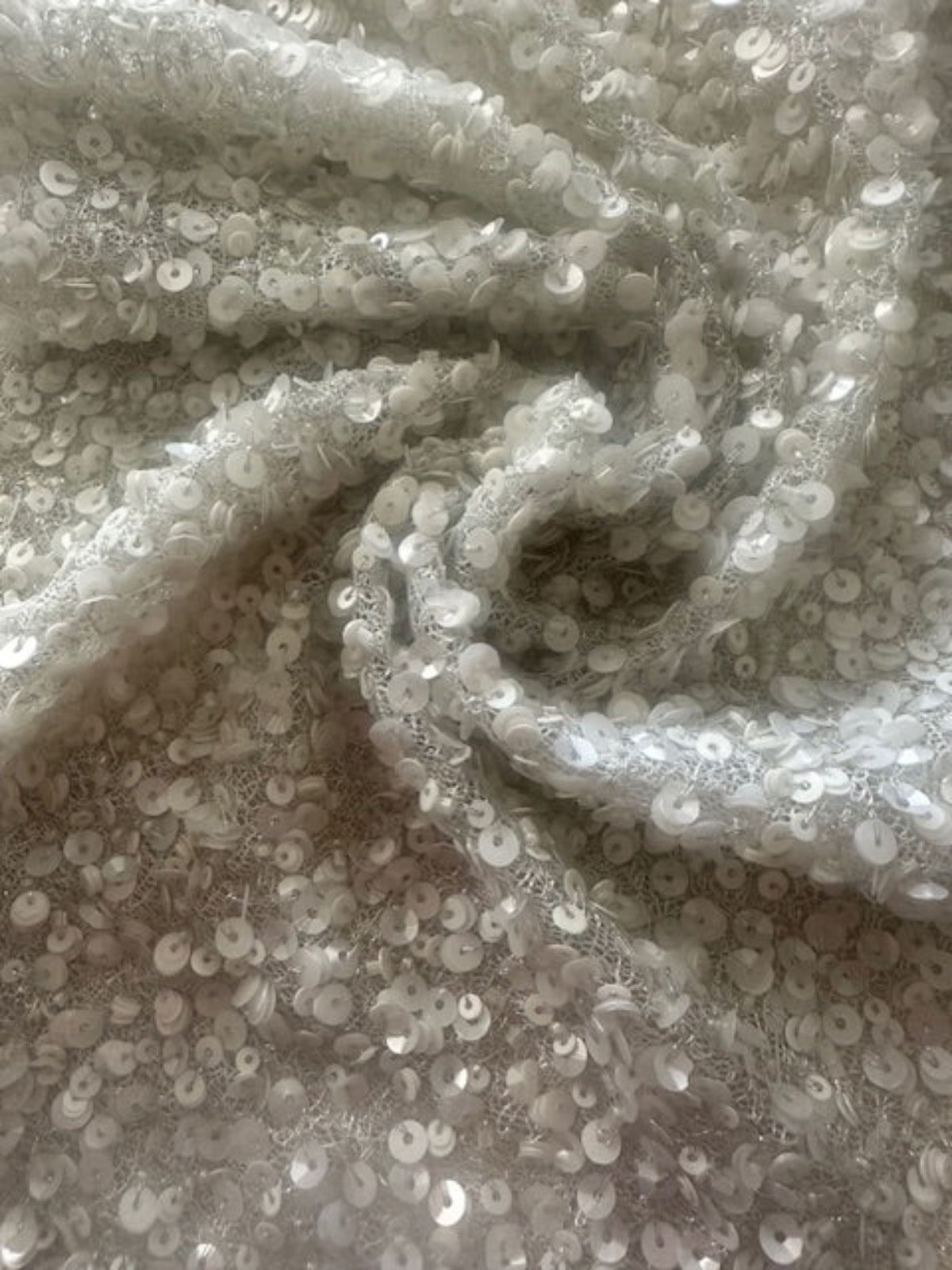 Ivory Allover Mother of Pearl Sequin