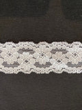 White Flower Chantilly Lace Trim with some Stretch