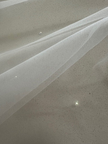 Swarovski Crystal on Ivory Tulle