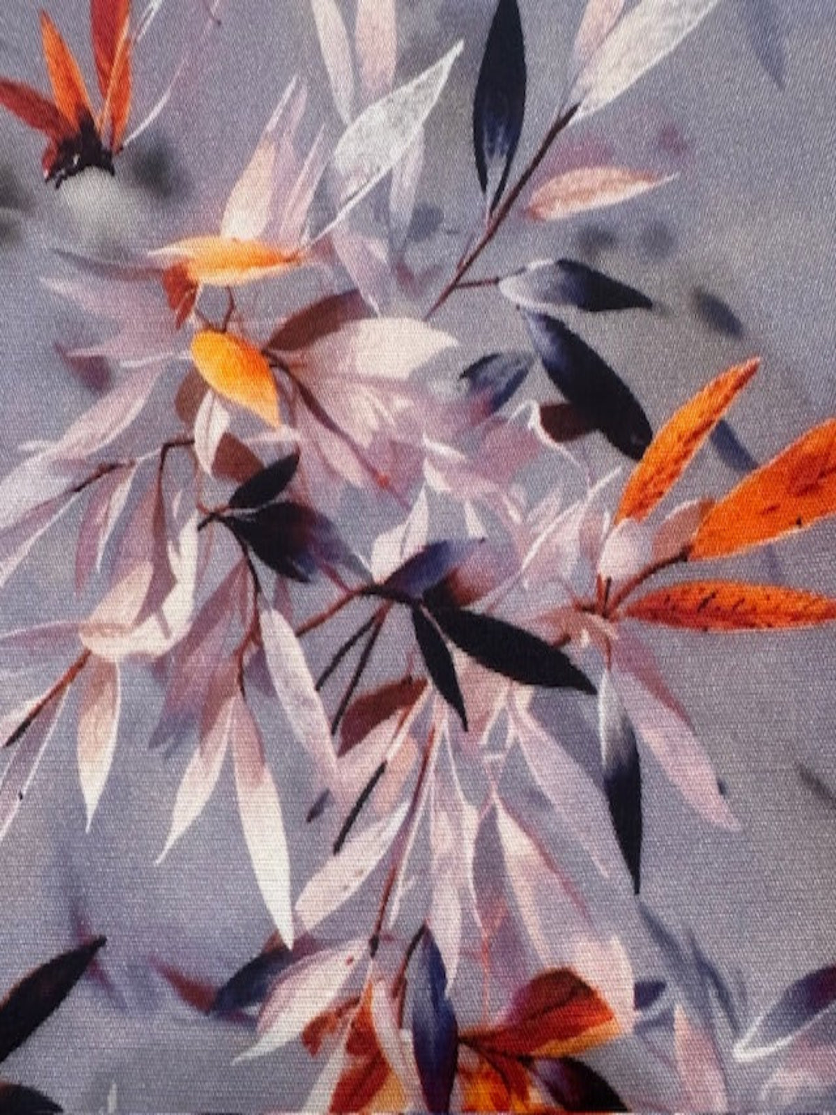 Orange on Lilac Soft Handle Viscose