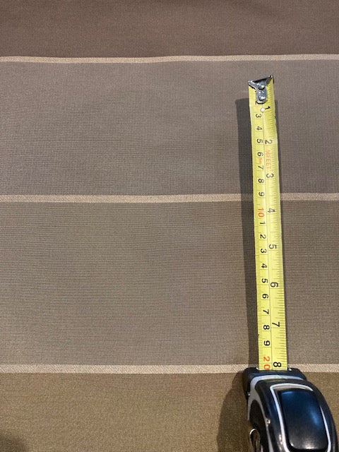 Autumn Coloured Stripes Running Across the Fabric - Taffeta