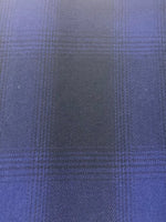 Indigo/Black Check Suiting Weight