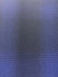 Indigo/Black Check Suiting Weight