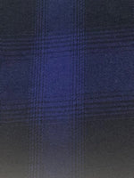 Indigo/Black Check Suiting Weight