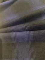 Indigo/Black Check Suiting Weight