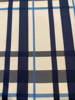 Navy Check with Sky Blue Overcheck