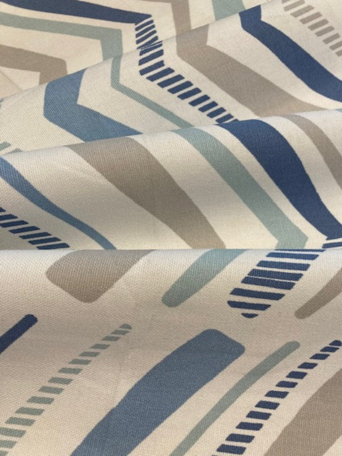 Shades of Blue Cotton Chevron "Studio G - Chevron Summer"