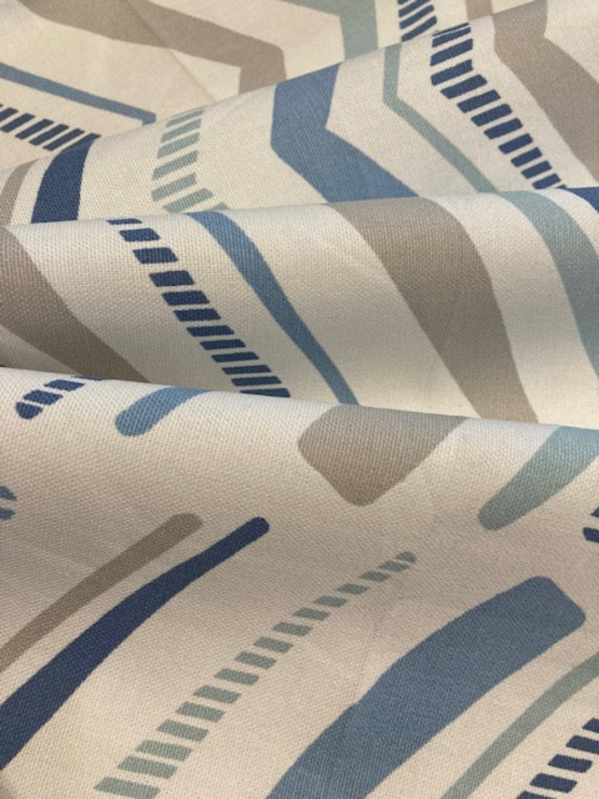 Shades of Blue Cotton Chevron "Studio G - Chevron Summer"