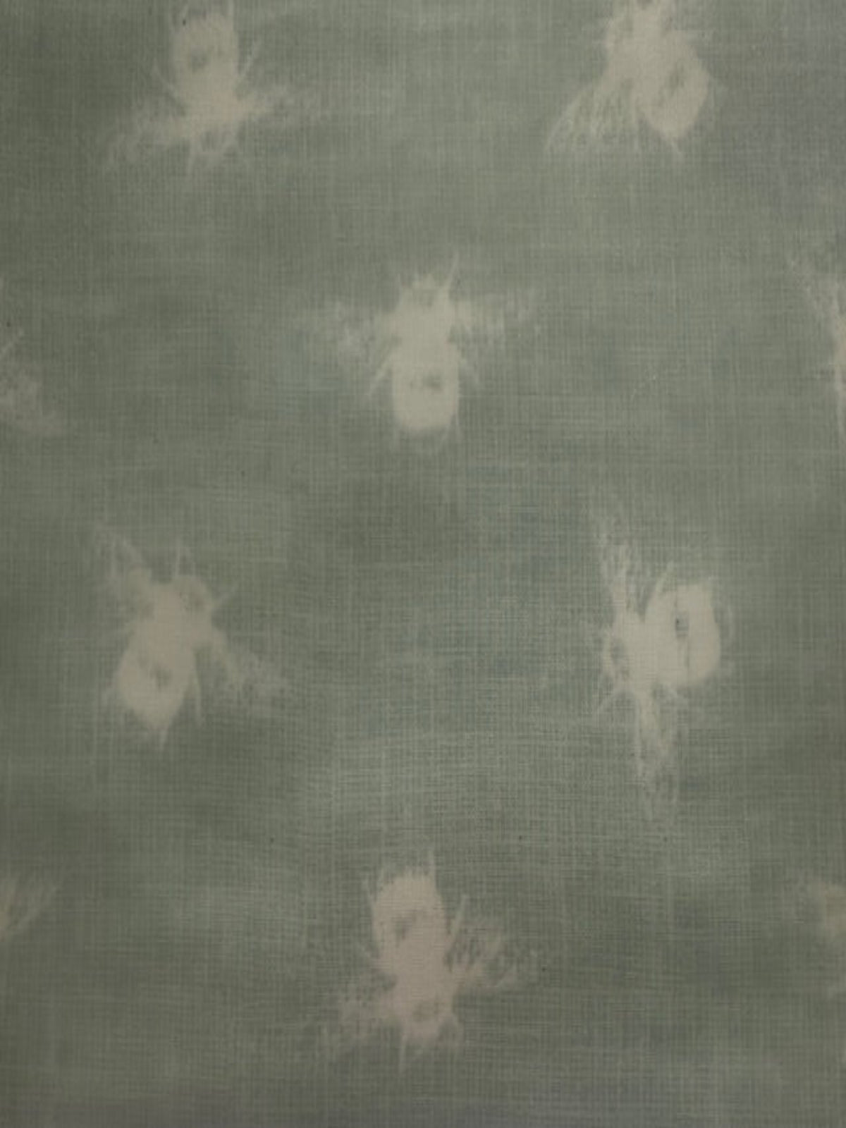 Bumble Bee on Duck Egg PVC Coated Cotton