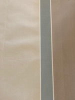 Wide Pastel Green/Cream Stripes on Silk Taffeta