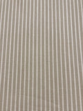 Beige Stripe Cotton Furnishing "Scion - Sokeri"