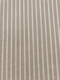 Beige Stripe Cotton Furnishing "Scion - Sokeri"