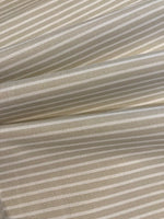 Beige Stripe Cotton Furnishing "Scion - Sokeri"