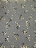 Ditsy Floral on Sky Blue Poly/Cotton