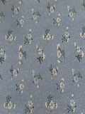 Ditsy Floral on Sky Blue Poly/Cotton