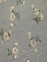 Ditsy Floral on Sky Blue Poly/Cotton