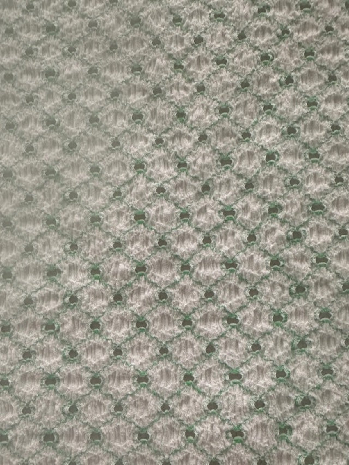 Bright Green Trellis with Stretch. Airtex Fabric