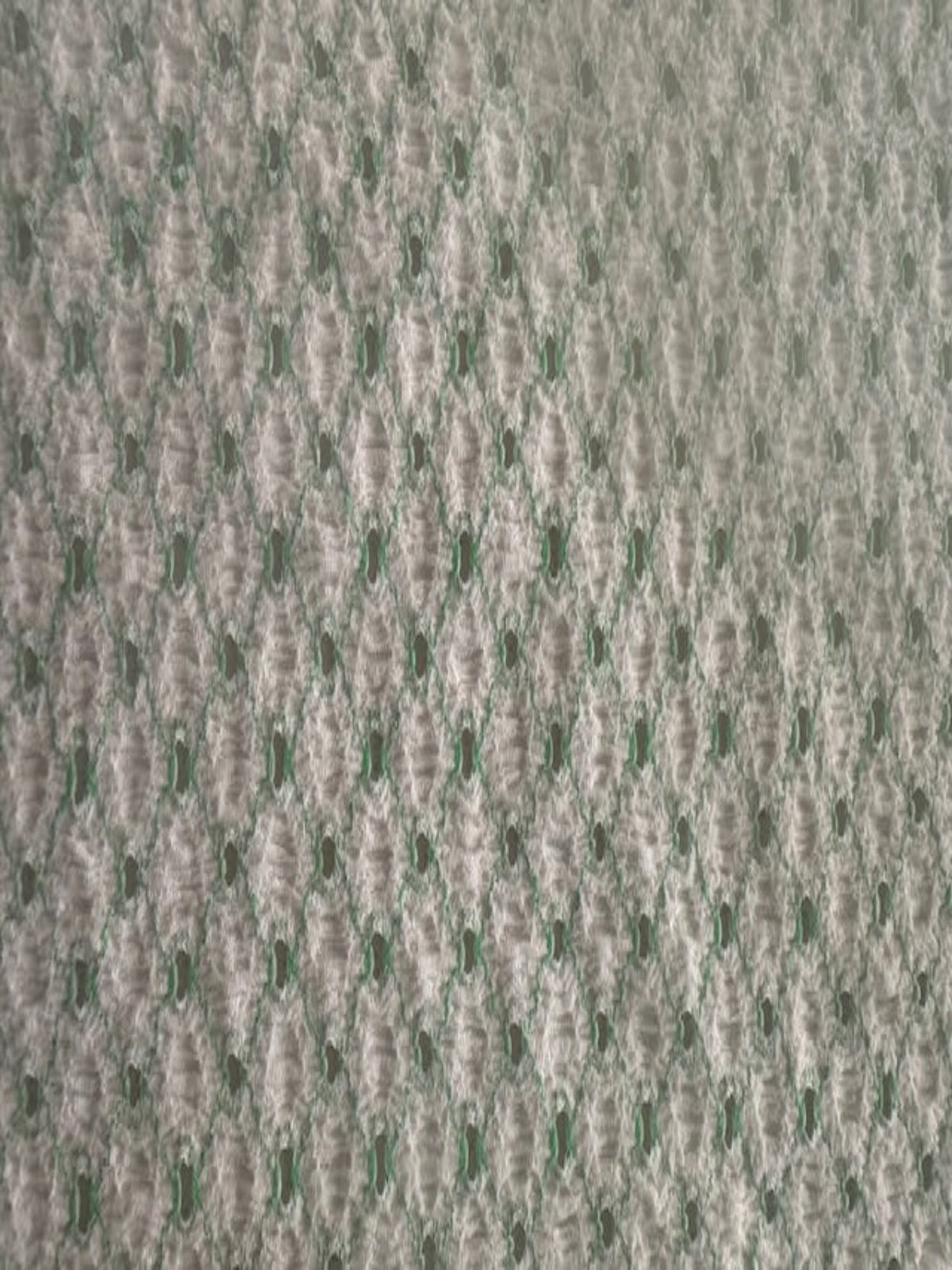 Bright Green Trellis with Stretch. Airtex Fabric