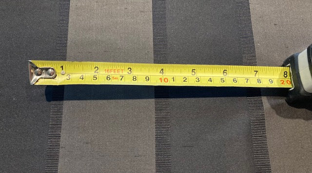 Black/Grey Silk Dupion Irridescent Stripe with Ribboned Stripe running along the Fabric